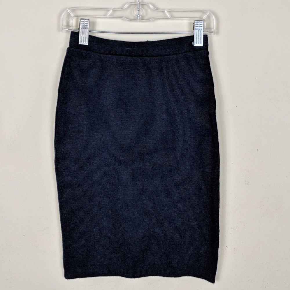 American Apparel•Navy Knit Pencil Skirt NWT